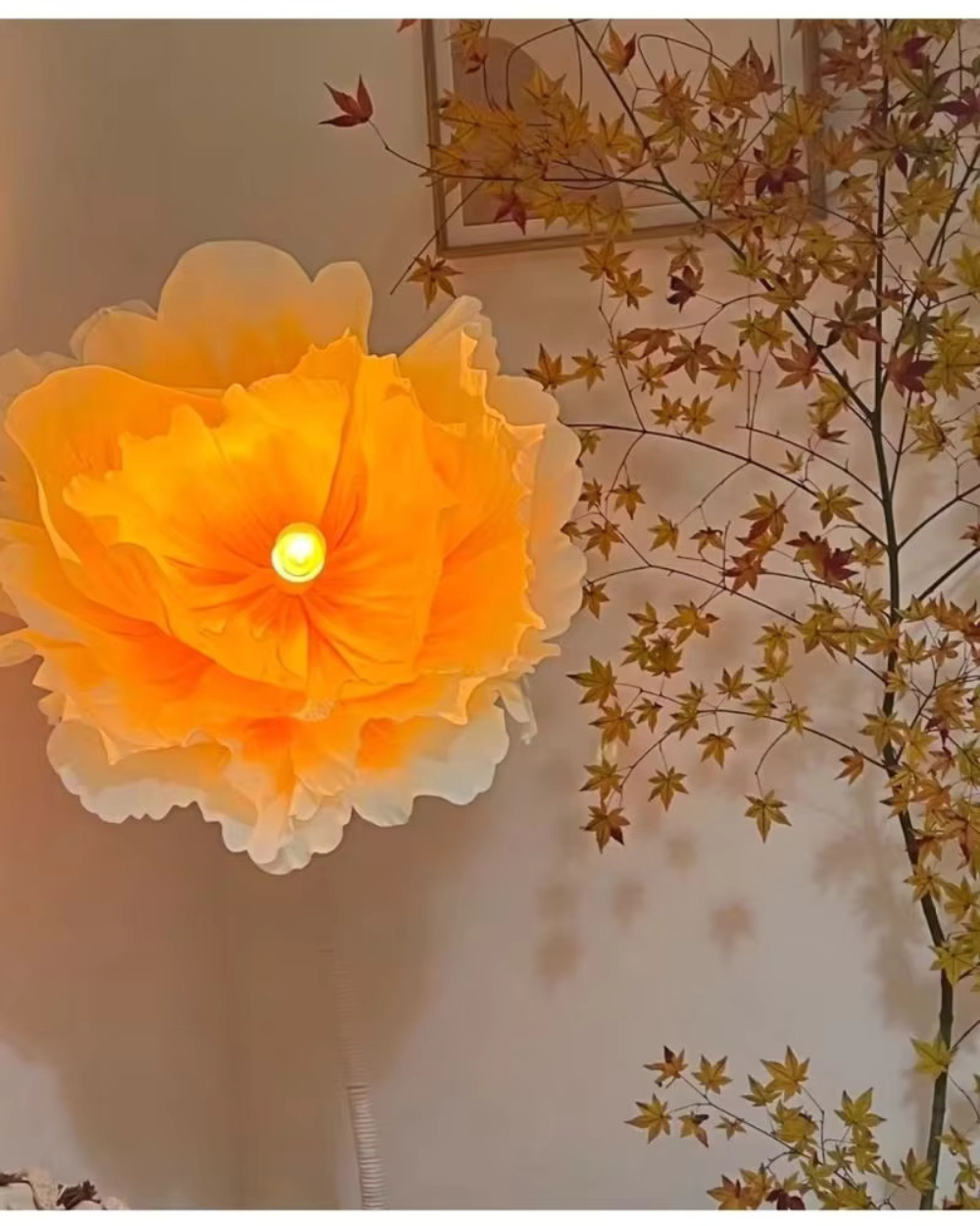 Elegant Handmade Flowering Floor Lamp for Indoor Decor