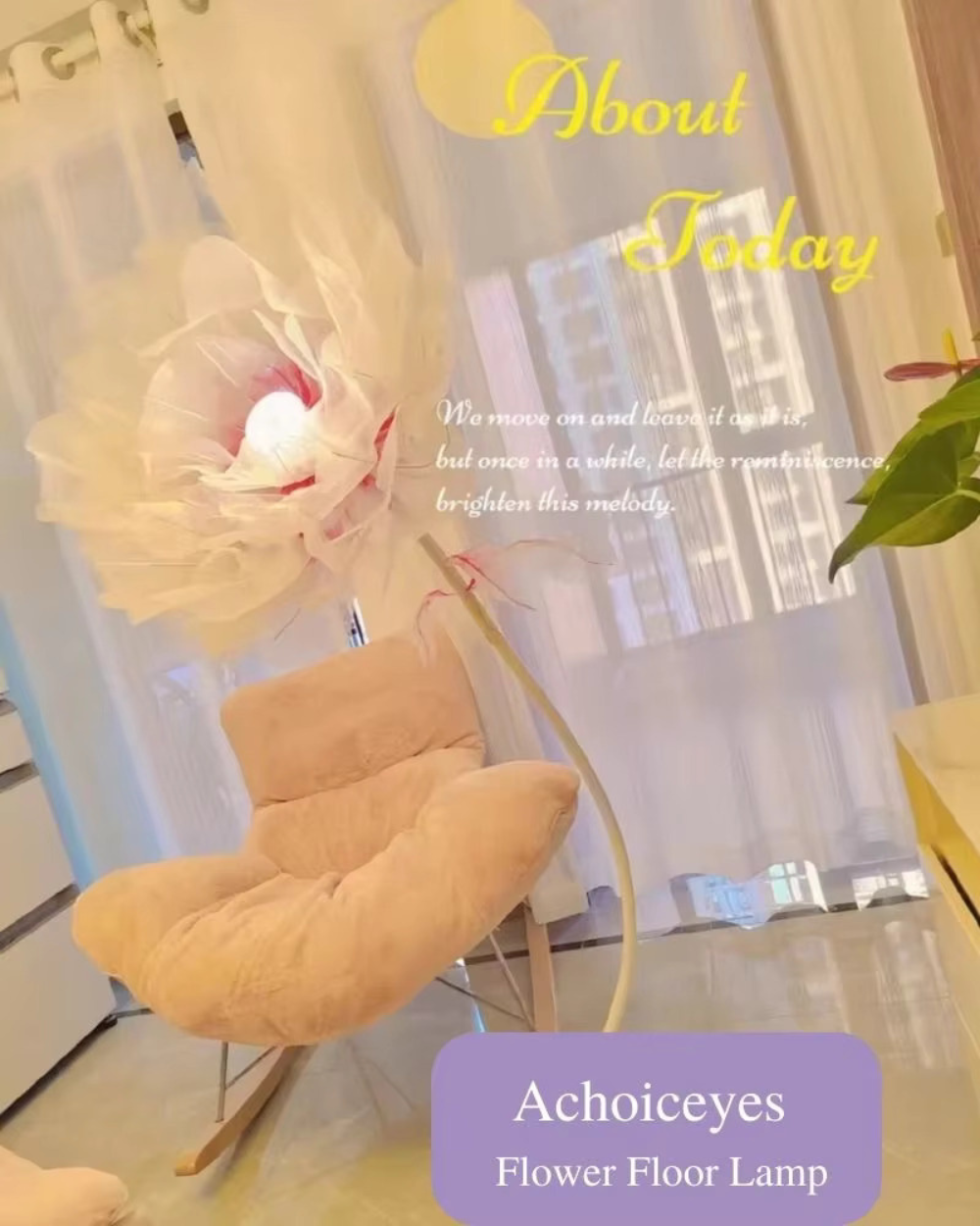 Elegant Handmade Flowering Floor Lamp for Indoor Decor