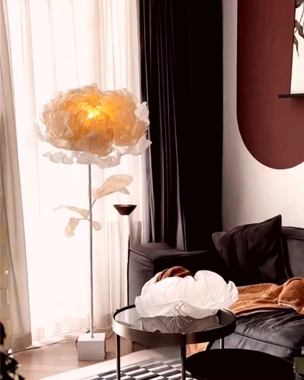 Elegant Handmade Flowering Floor Lamp for Indoor Decor