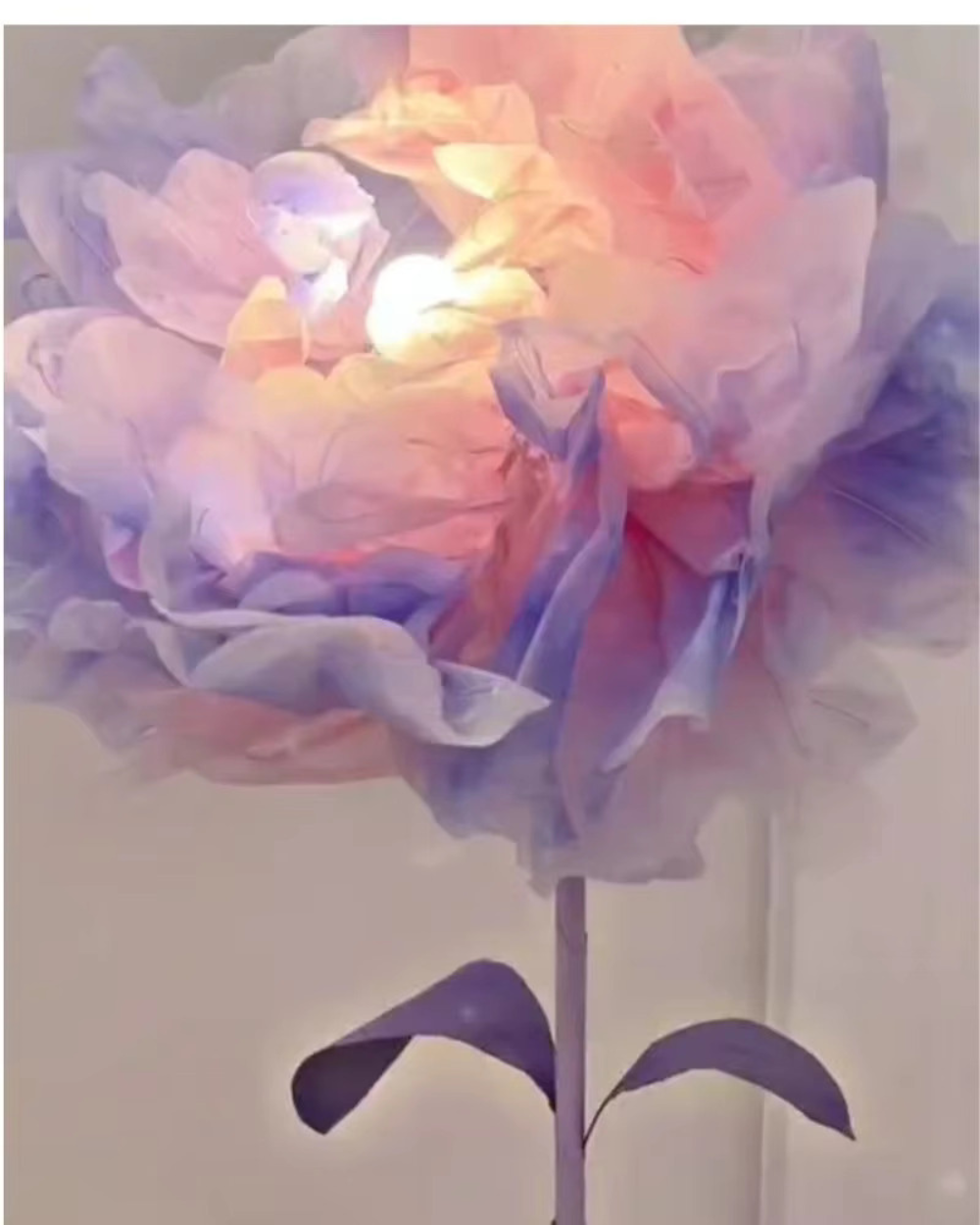 Elegant Handmade Flowering Floor Lamp for Indoor Decor