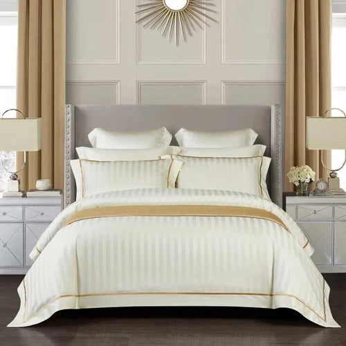 Serenity Cream Egyptian Cotton Luxury Bedding Set