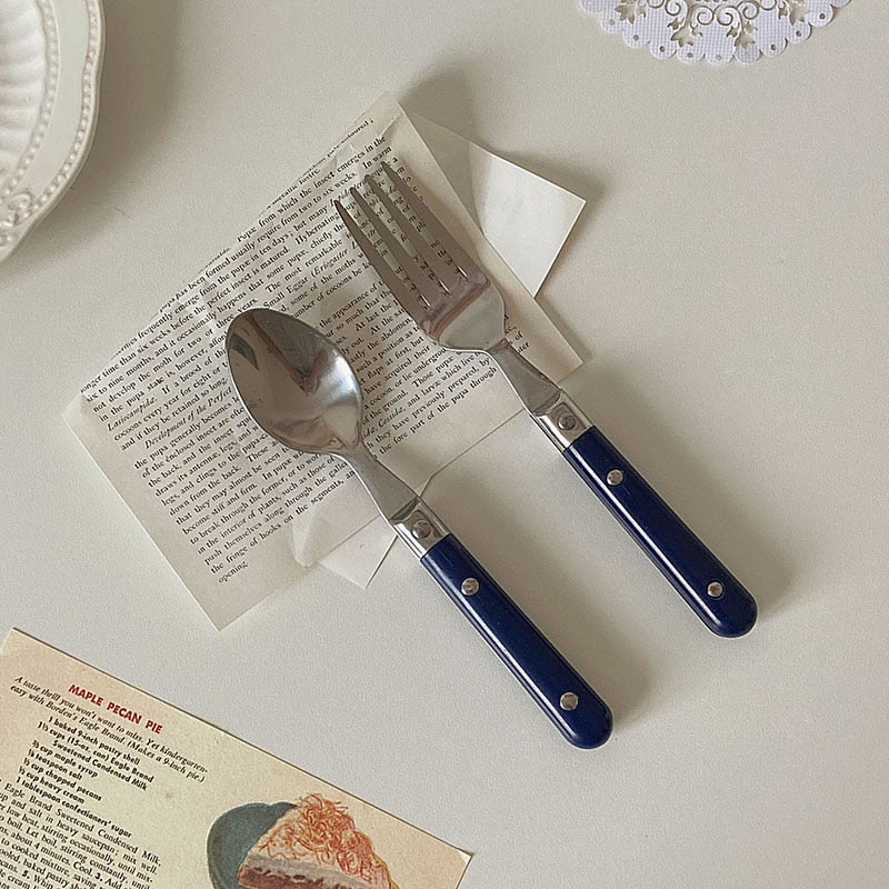 Cottage Core Fork and Spoon Set
