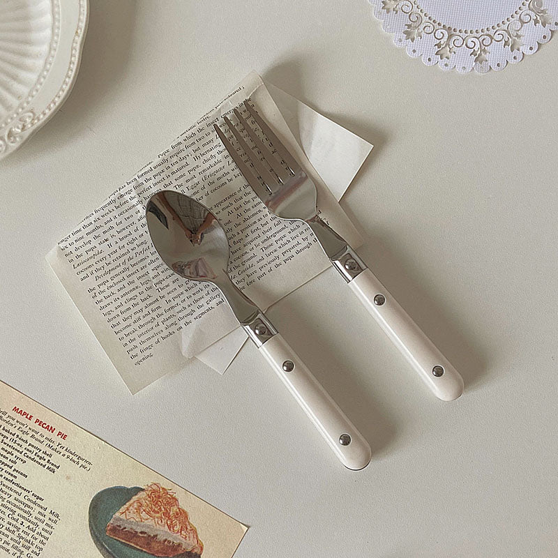 Cottage Core Fork and Spoon Set