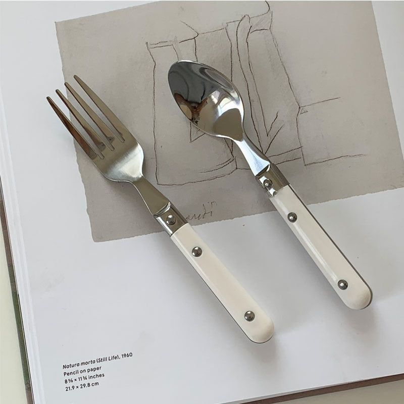 Cottage Core Fork and Spoon Set