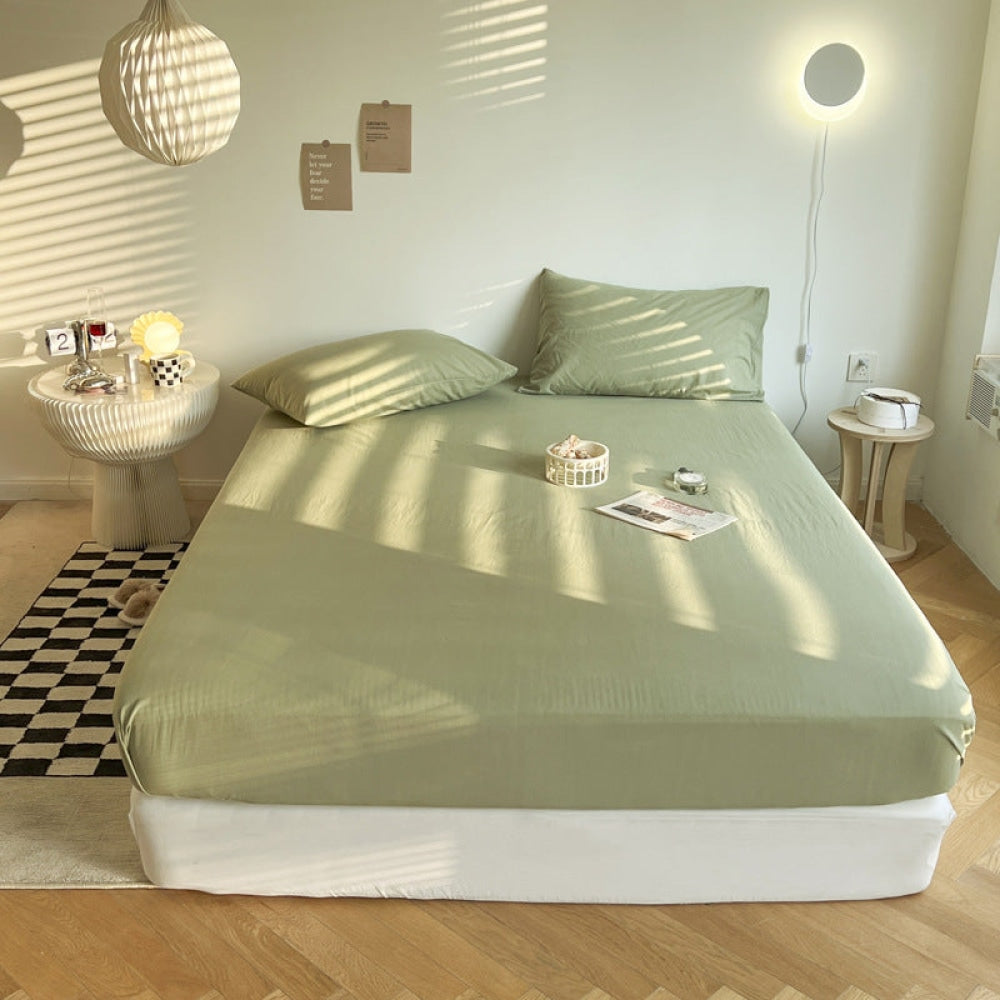 Washed Cotton Bed Sheets (12 Colors)