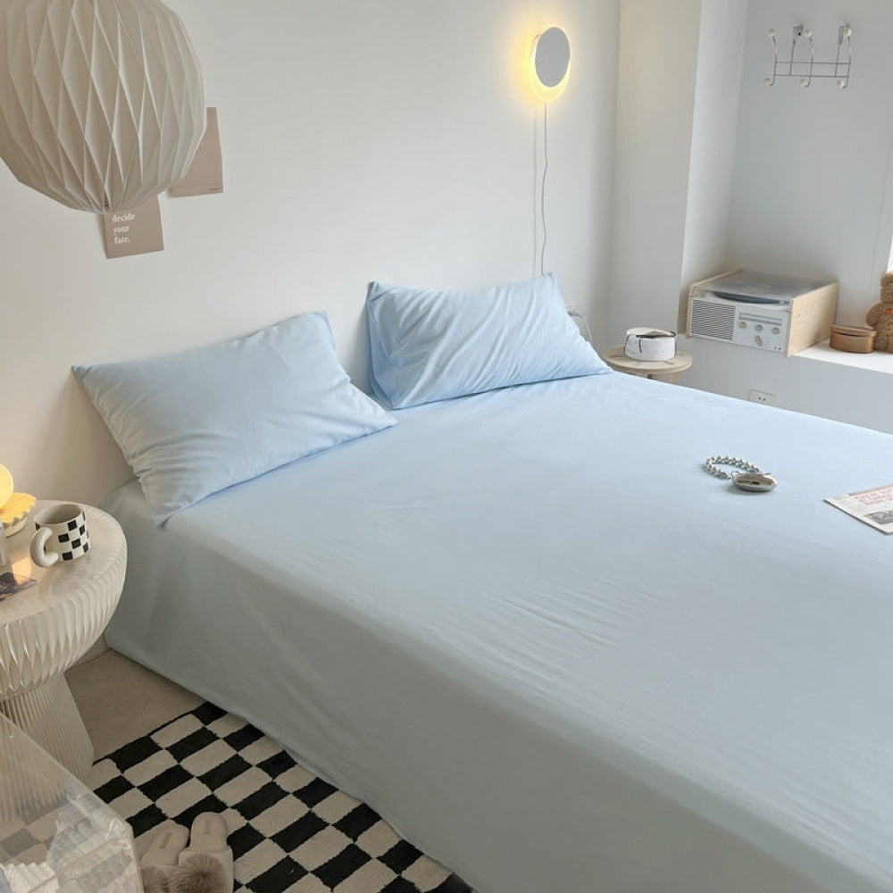 Washed Cotton Bed Sheets (12 Colors)