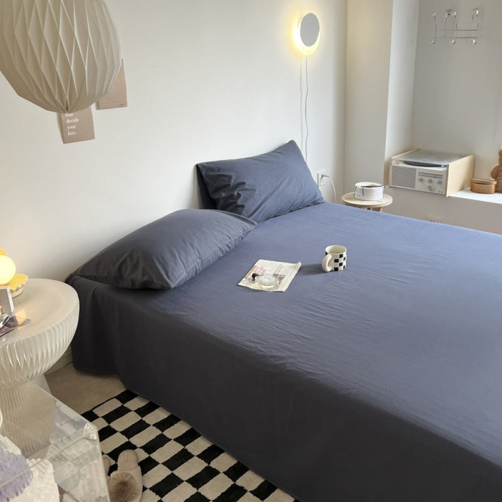 Washed Cotton Bed Sheets (12 Colors)