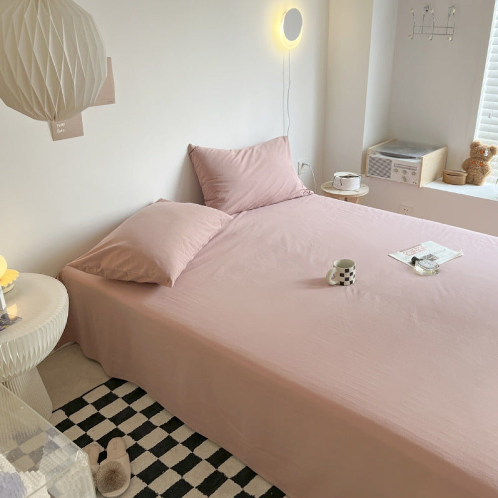 Washed Cotton Bed Sheets (12 Colors)