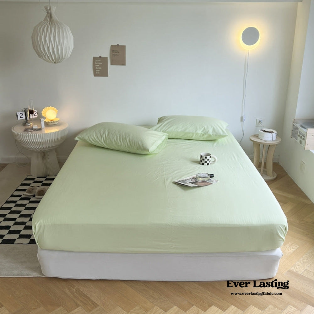 Washed Cotton Bed Sheets (12 Colors)