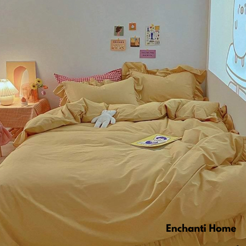 Modern Ruffle Bedding Set / Multicolors