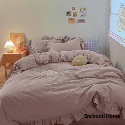 Modern Ruffle Bedding Set / Multicolors