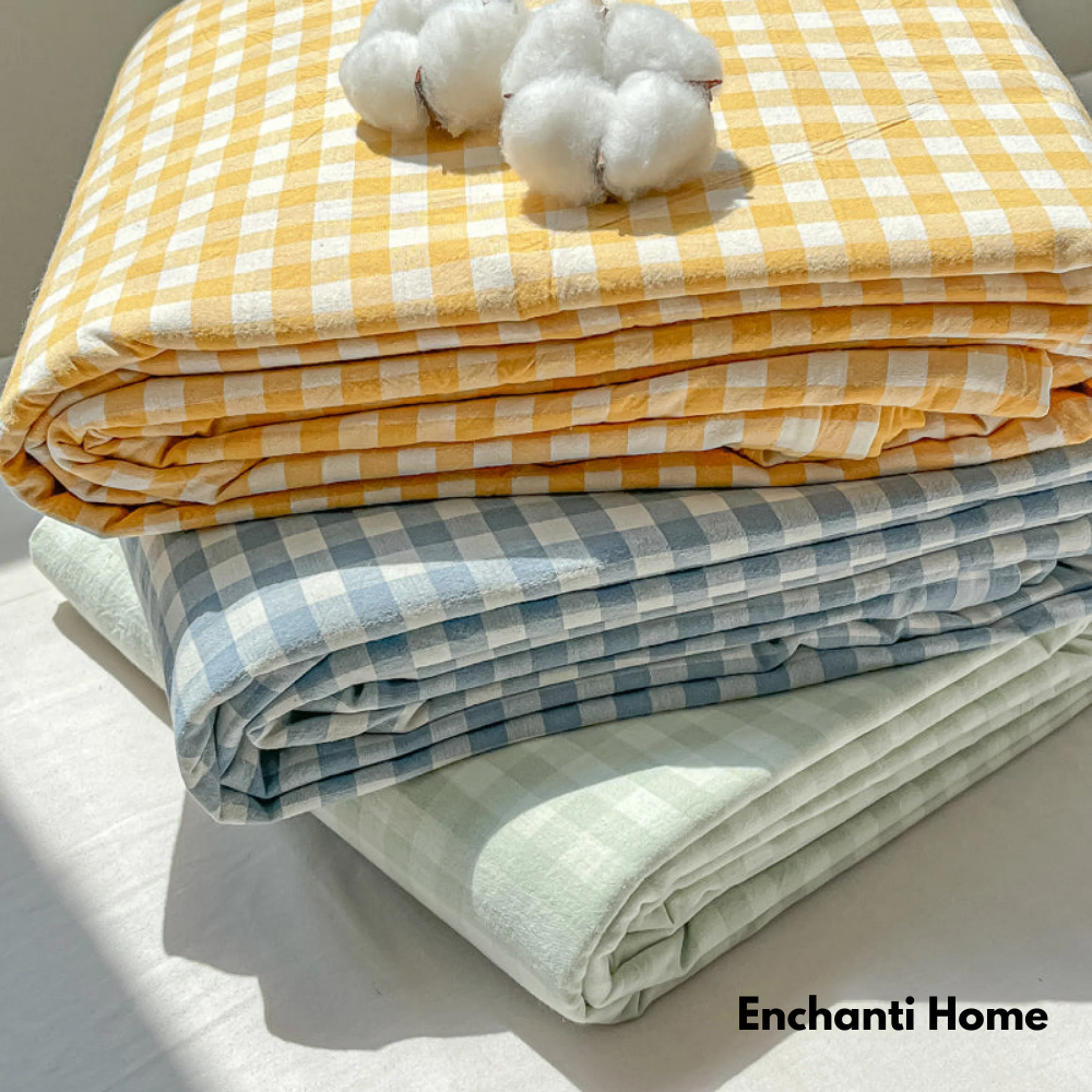 Assorted Gingham Bed Sheet Set / Multicolor