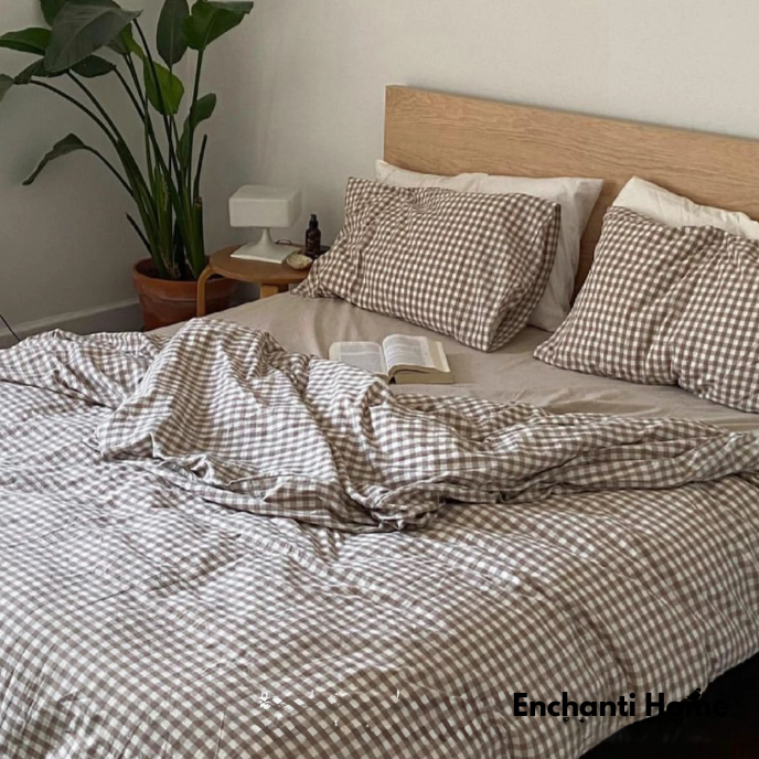 Gingham Duvet Set / 5 Colors