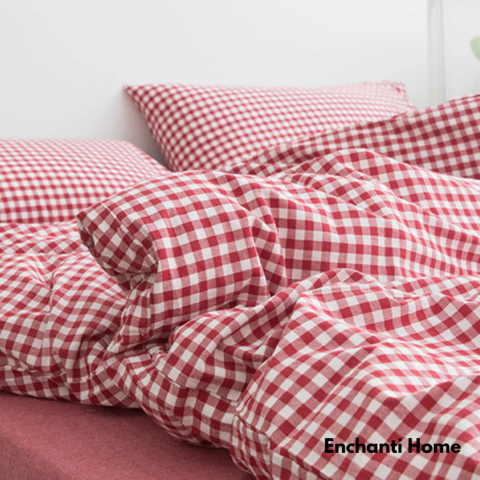 Gingham Bedding Set / Multicolors