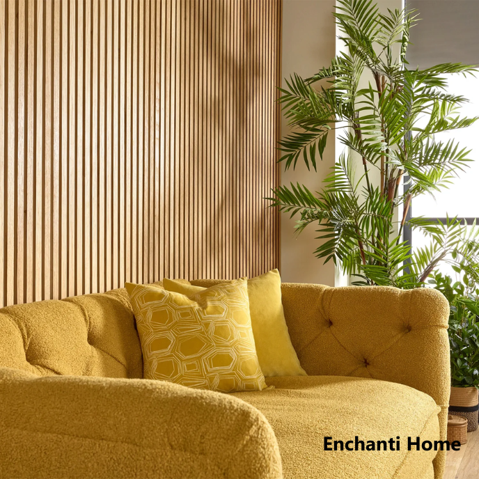 Golden Oak Acoustic Slat Wall Panels / Soundproof