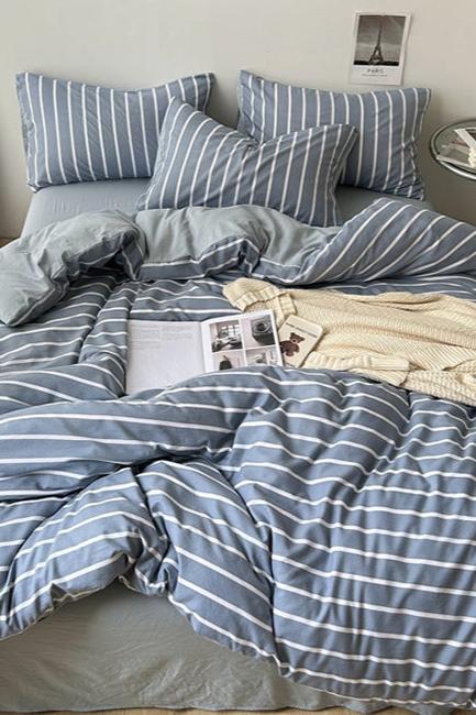 Clean Cut Gingham Bedding Set / 4 Colors