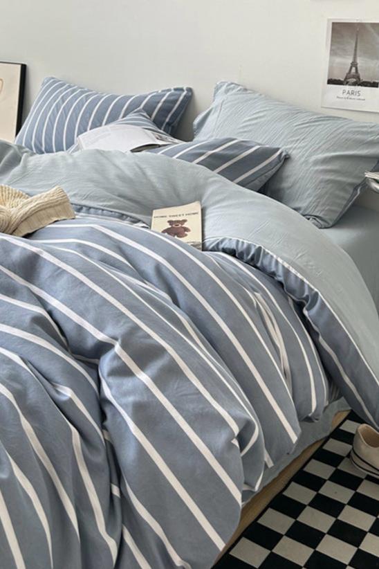 Clean Cut Gingham Bedding Set / 4 Colors