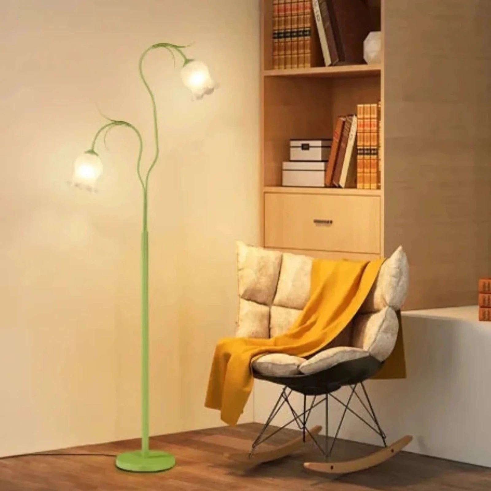 Nordic Bell Orchid Floor Lamp