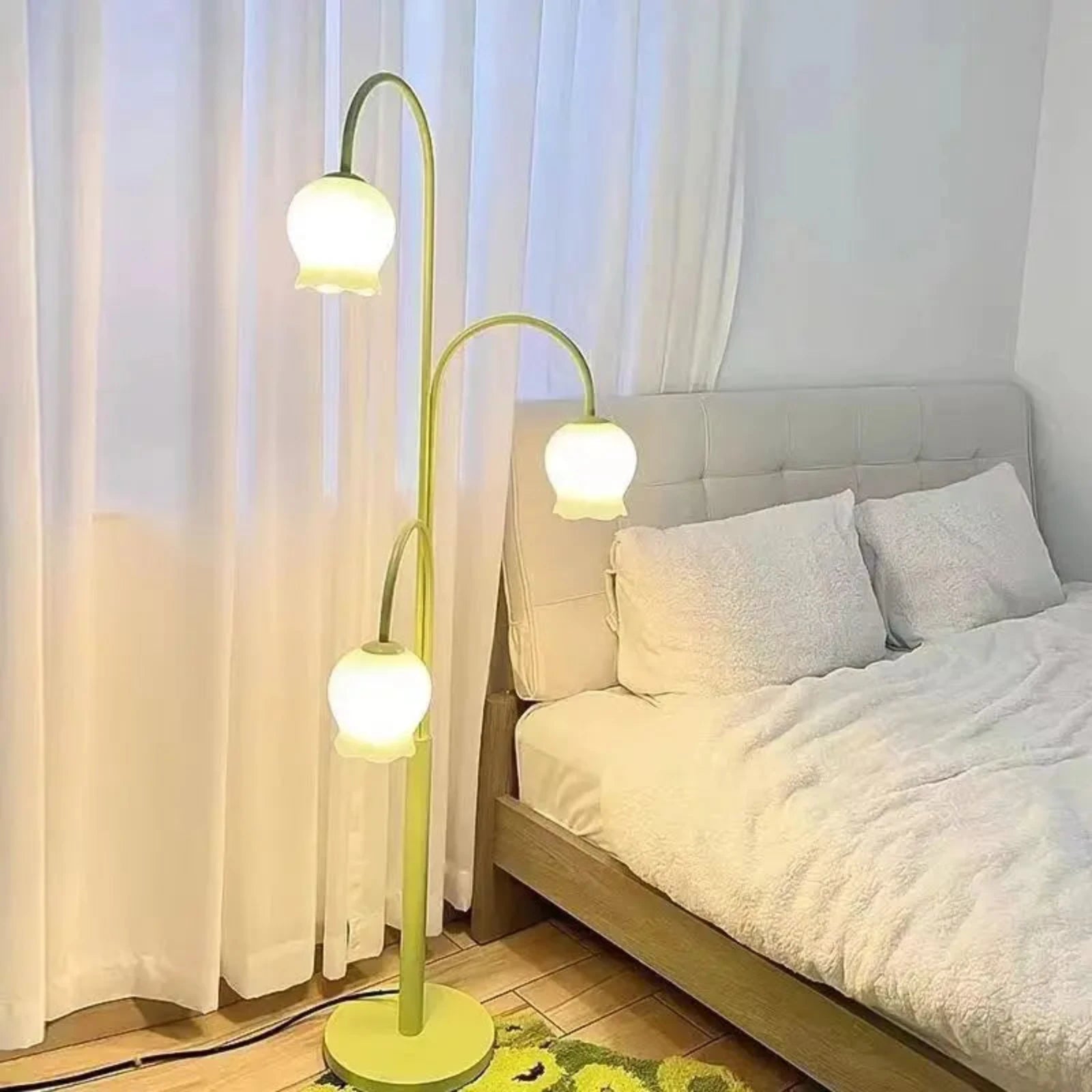 Nordic Bell Orchid Floor Lamp