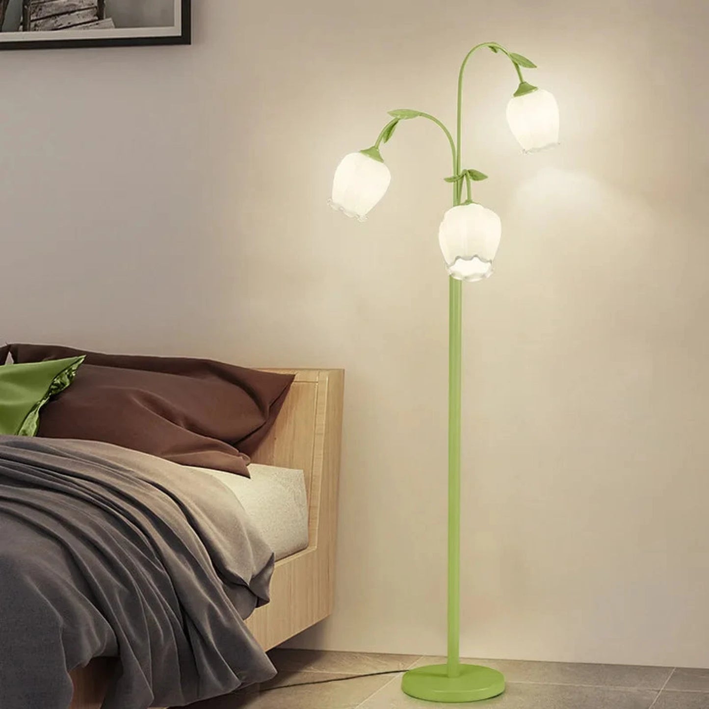 Nordic Bell Orchid Floor Lamp