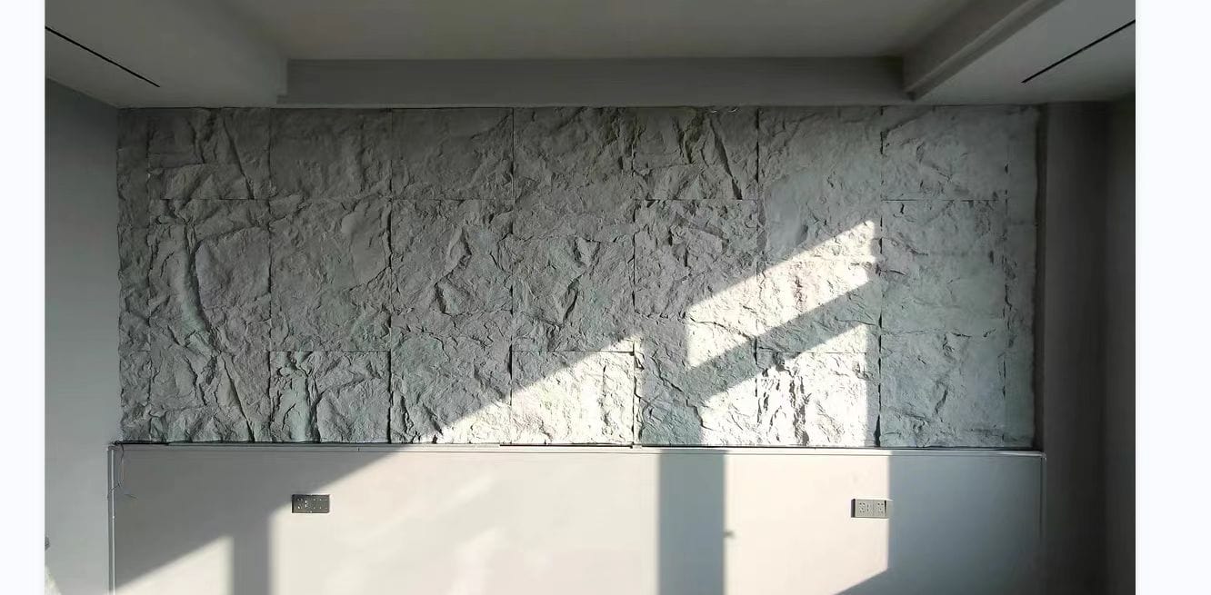 Textured Shale Stone Wall Panels / Light Gray