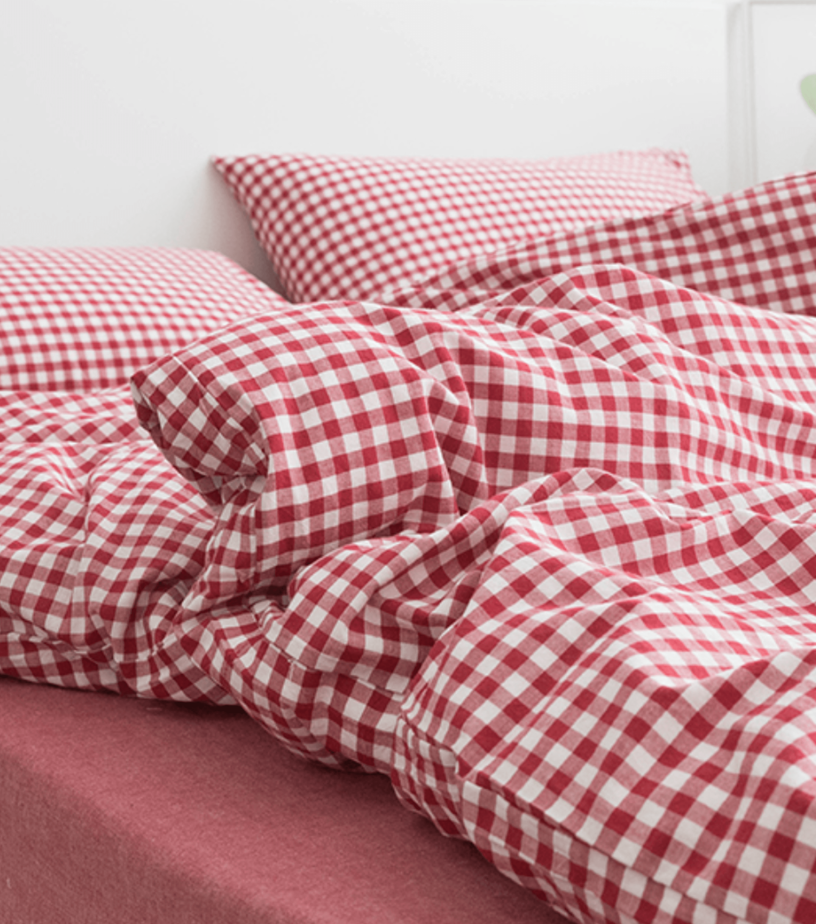 Gingham Duvet Set / 5 Colors