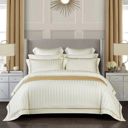 Serenity Cream Egyptian Cotton Luxury Bedding Set