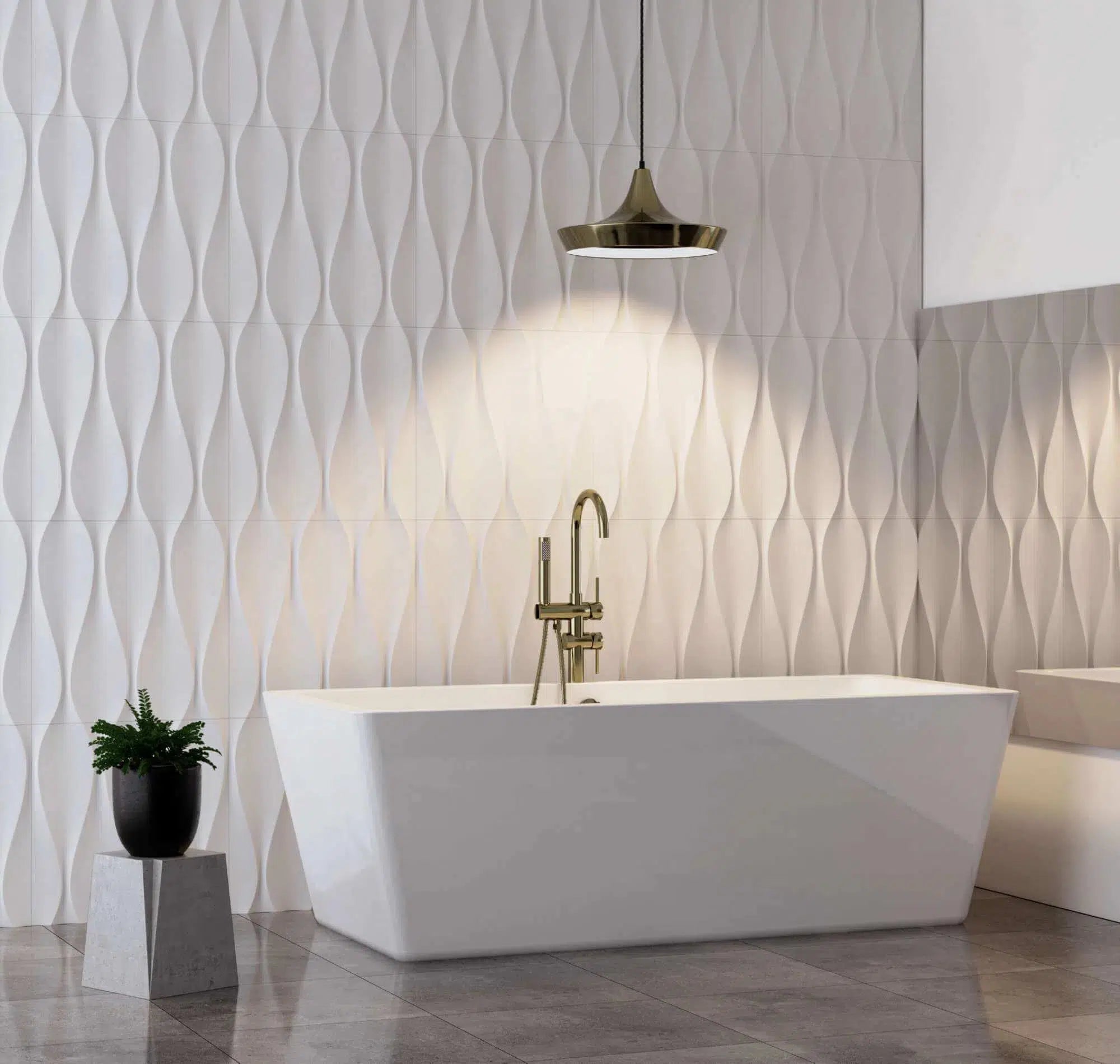 Sandglass 3D Wall Panels / White