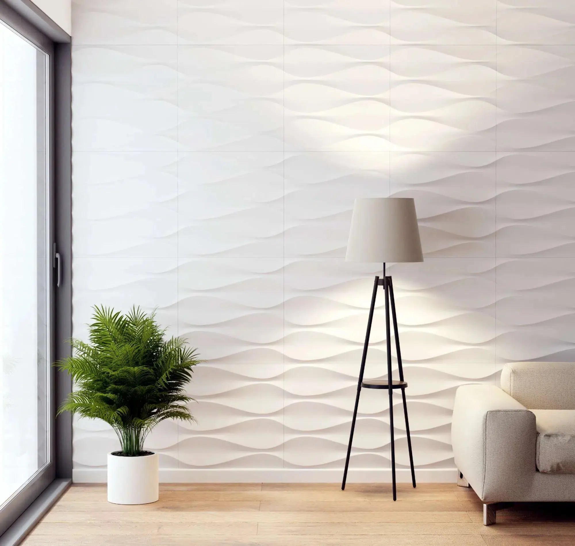 Sandglass 3D Wall Panels / White