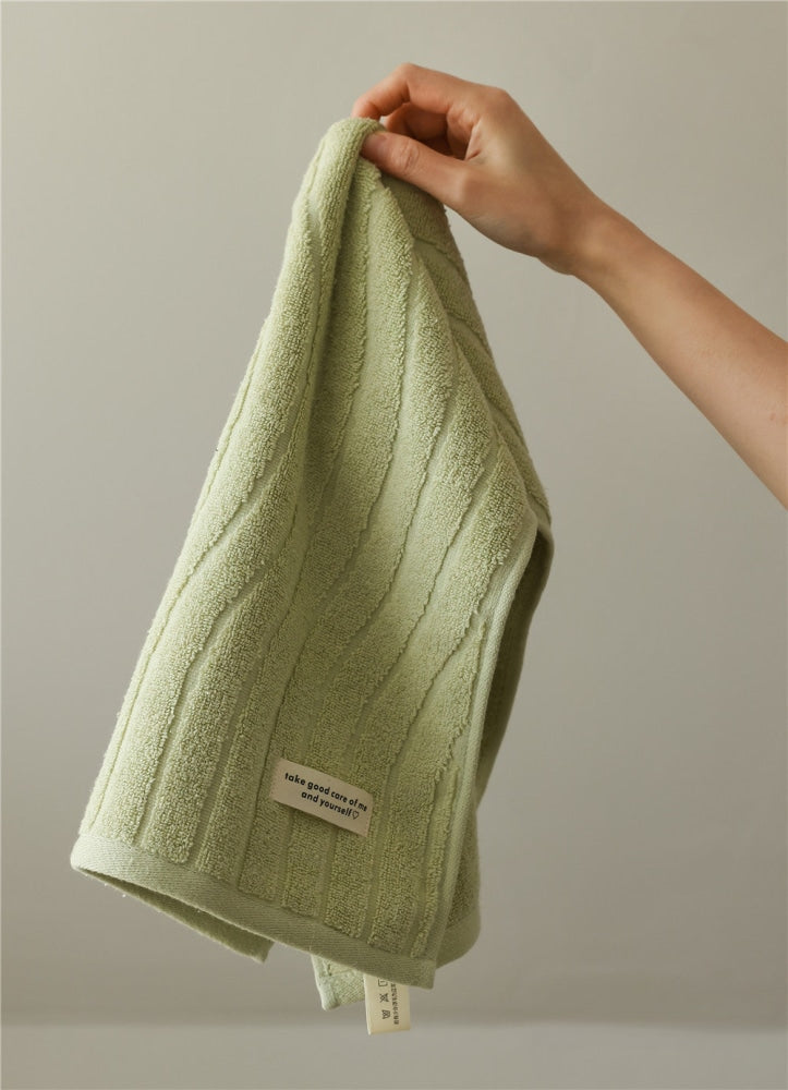 Wavy Cotton Towel / Beige