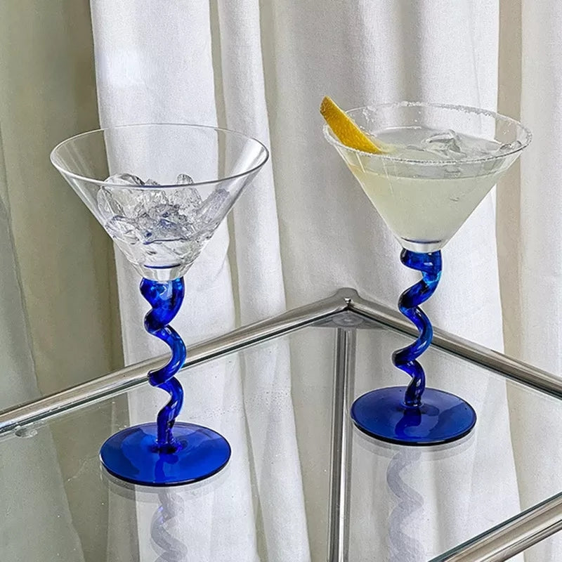 Spiral Cocktail Glass