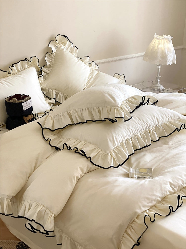 Silky Ruffle Bedding Bundle