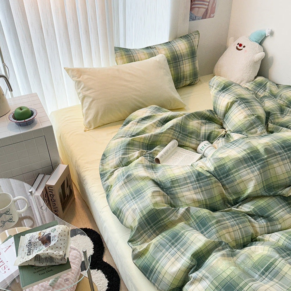 Soft Plaid Bedding Bundle