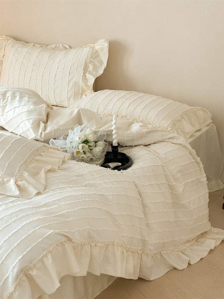 Sweet Ruffle Jacquard Bedding Bundle