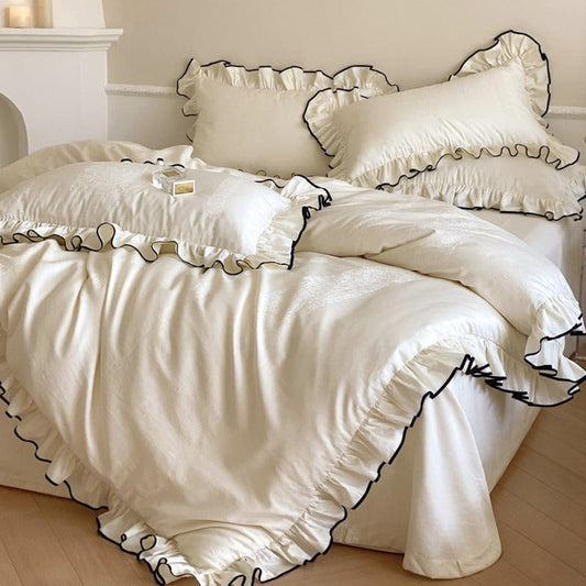 Silky Ruffle Bedding Bundle