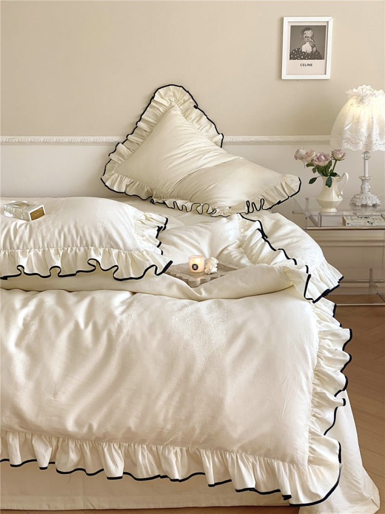 Silky Ruffle Bedding Bundle