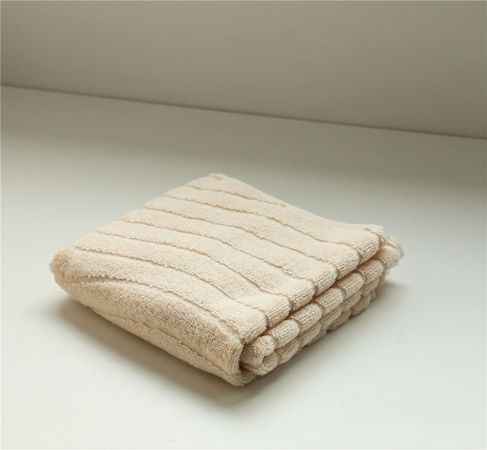 Wavy Cotton Towel / Beige