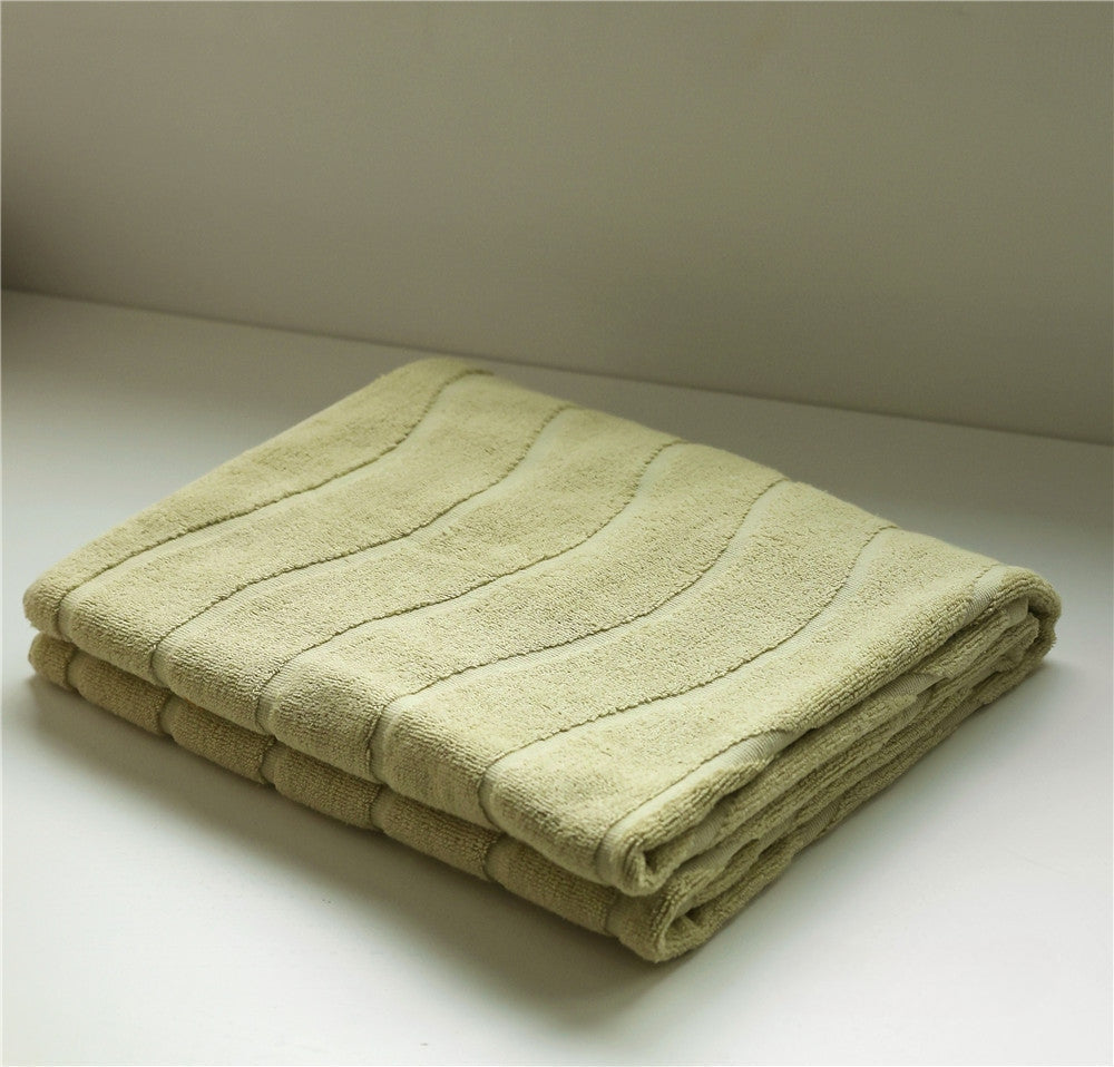 Wavy Cotton Towel / Beige