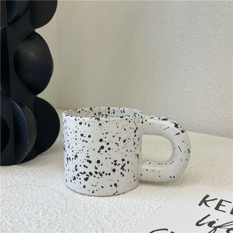 Splash Ink Chunky Handle Mug