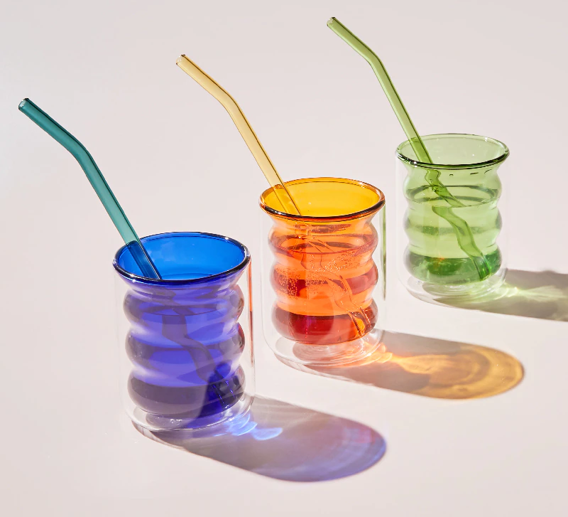 Double Layer Bubble Glass Cup