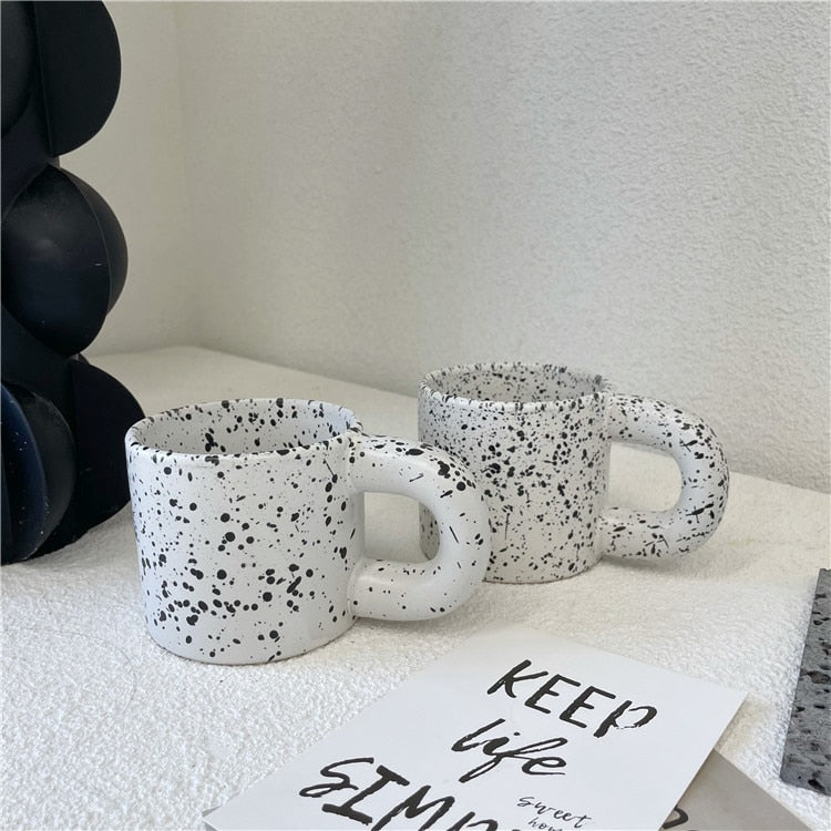 Splash Ink Chunky Handle Mug