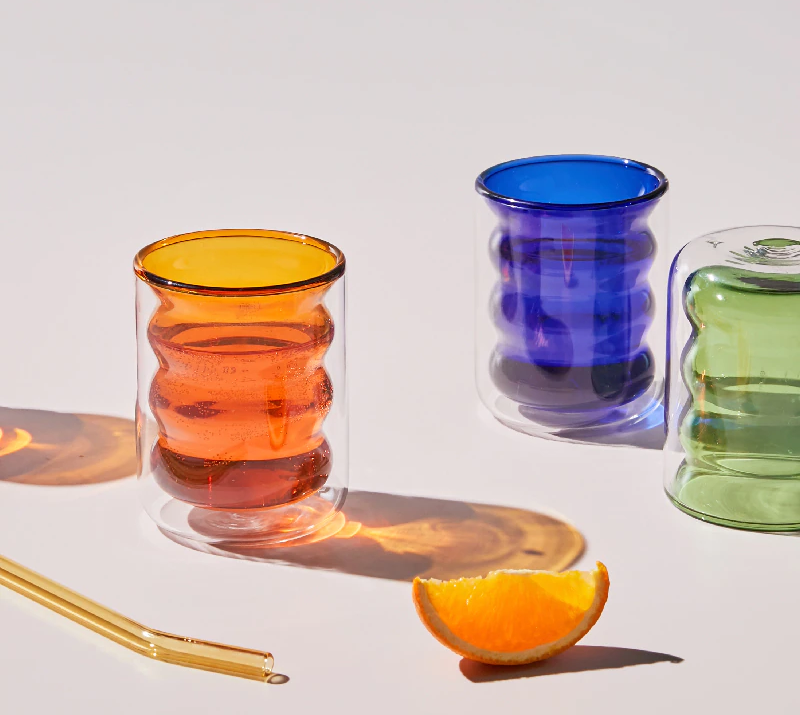 Double Layer Bubble Glass Cup