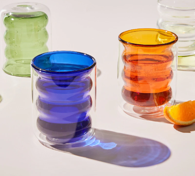 Double Layer Bubble Glass Cup