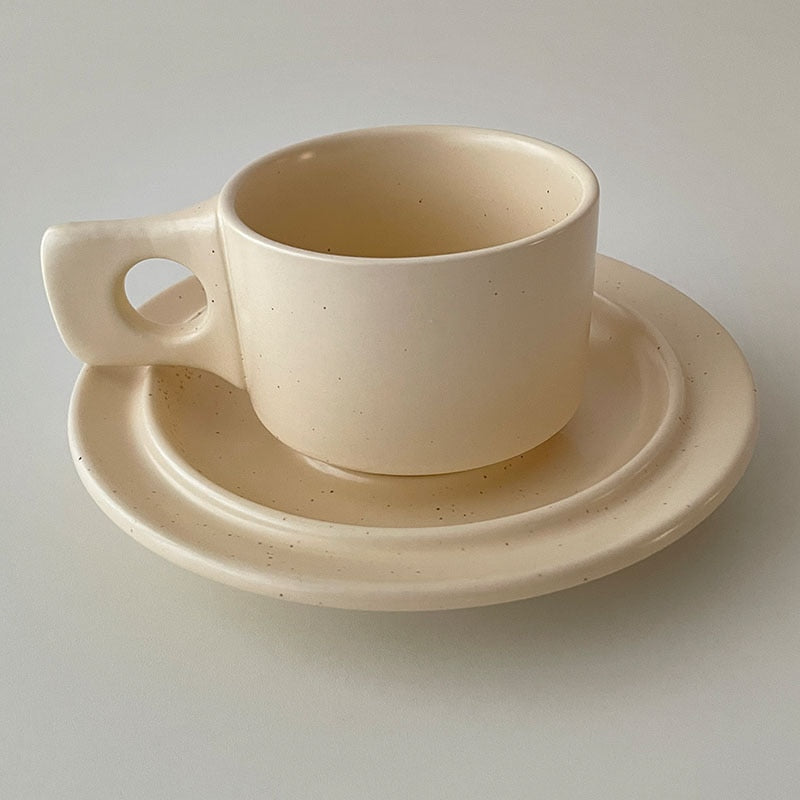 Ceramic Coffee Cup And Saucer