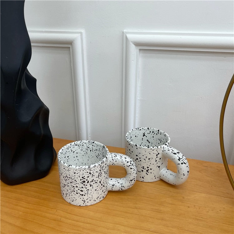 Splash Ink Chunky Handle Mug