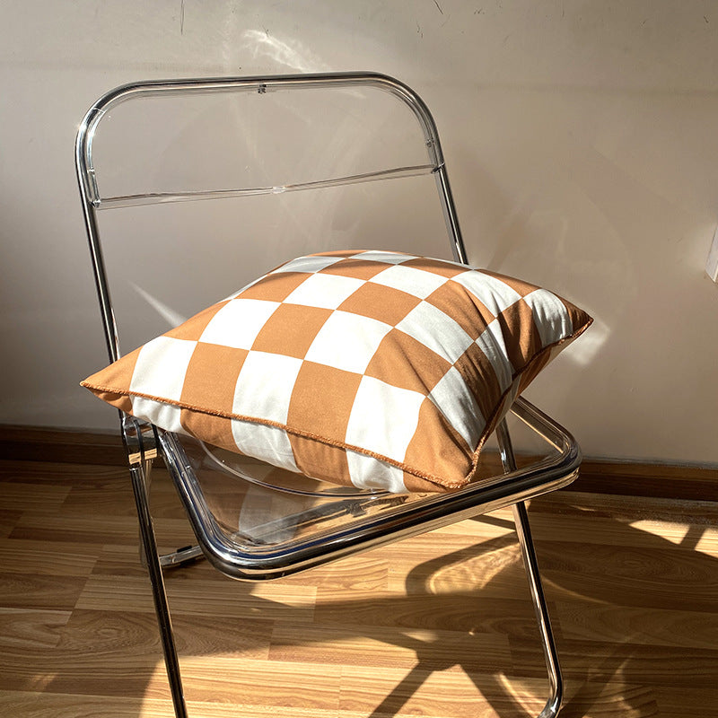 Matte Checkerboard Pillow Cover