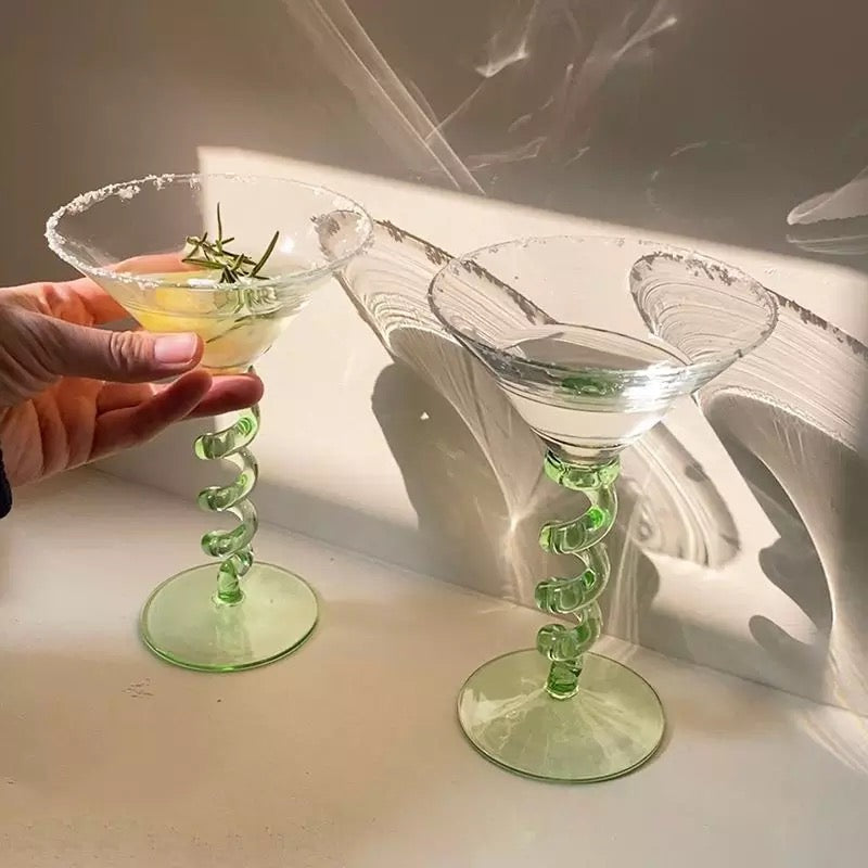 Spiral Cocktail Glass