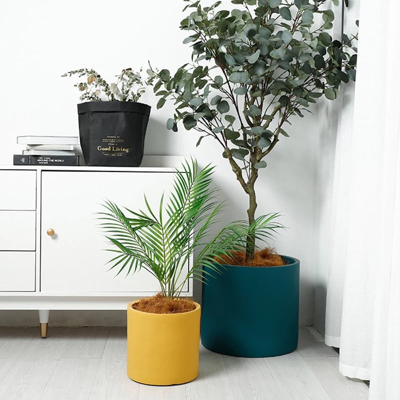 Industrial Style Ceramic Planter