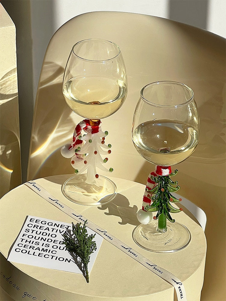 Holiday Wine Glass