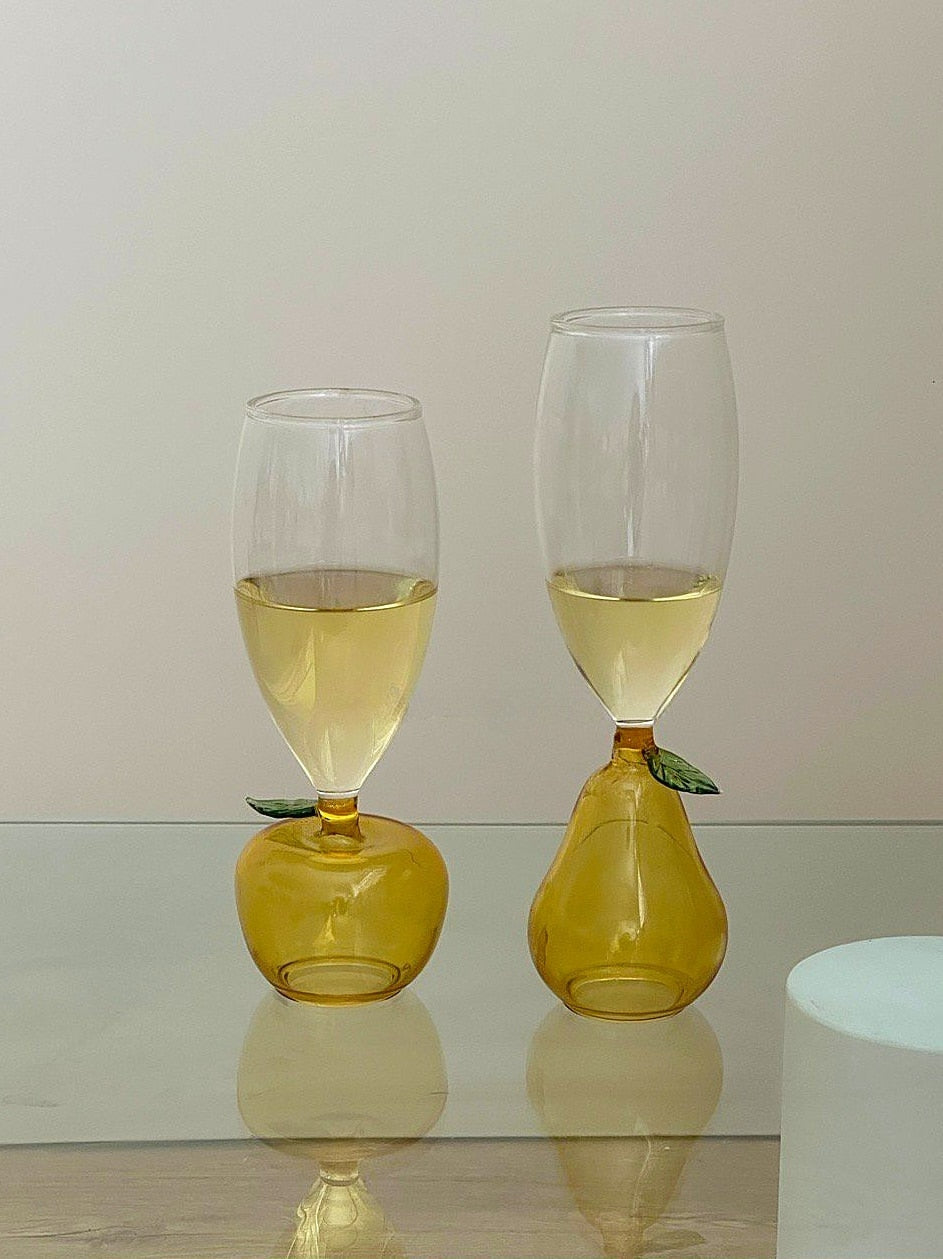 Pear Shape Wine Glass